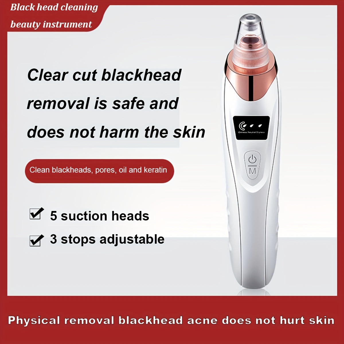 Blackhead Remover Pore Vacuum - Electric Facial Pore Cleaner