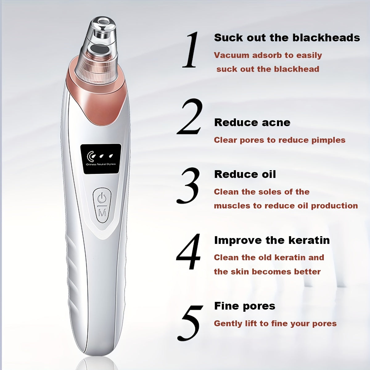 Blackhead Remover Pore Vacuum - Electric Facial Pore Cleaner