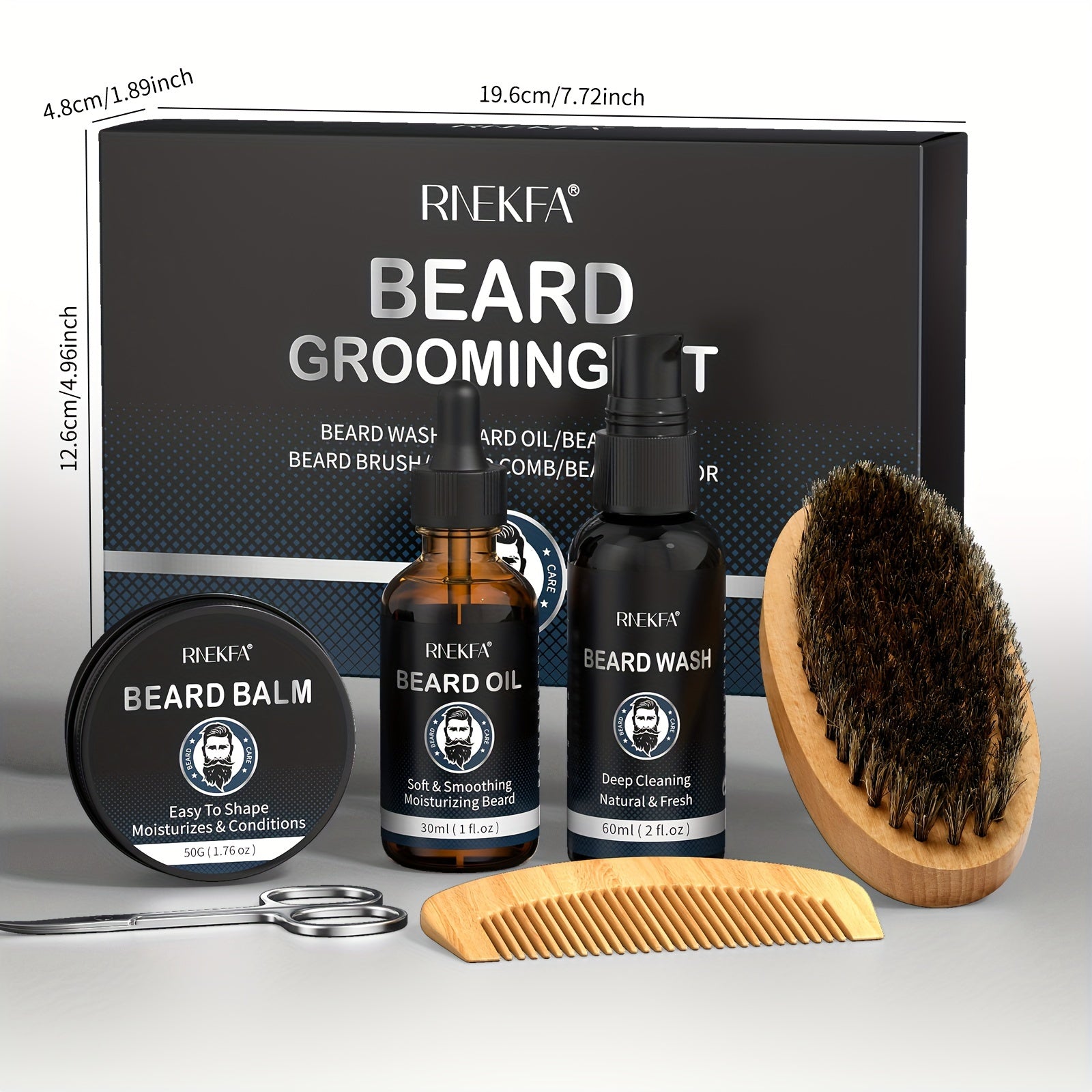 Beard Kit for Men with Natural Oil - Grooming Kit
