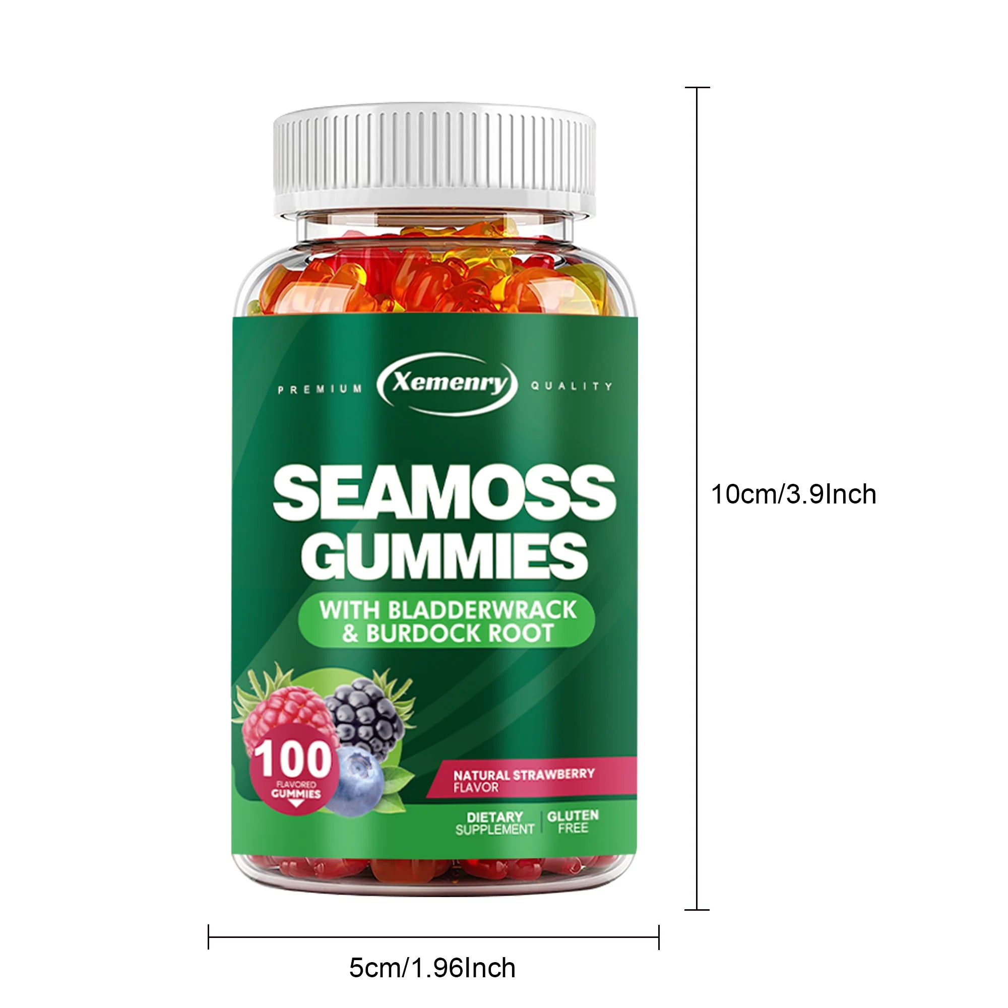 SEAMOSS Gummies - with Bladderwrack, Burdock Root - Immune Health