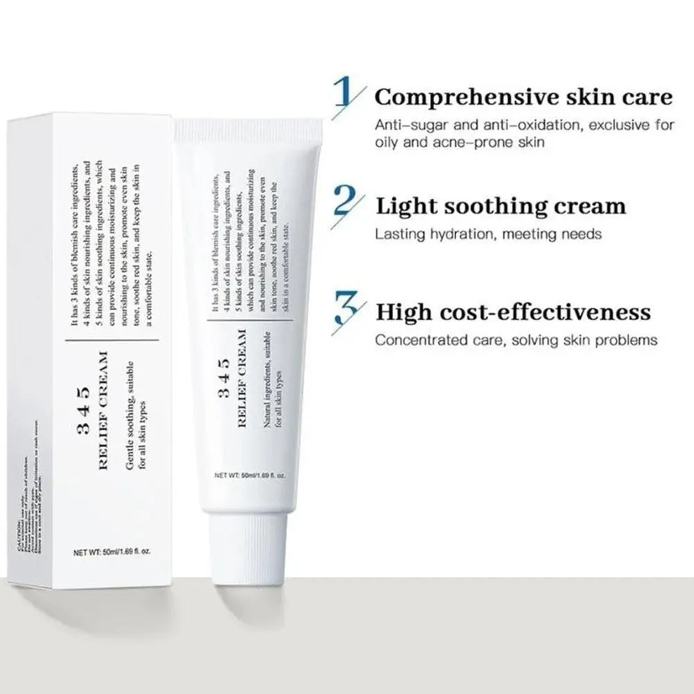 Korean Skin Care -  Intensive Repair 345 Relief Cream, Cleansing Balm