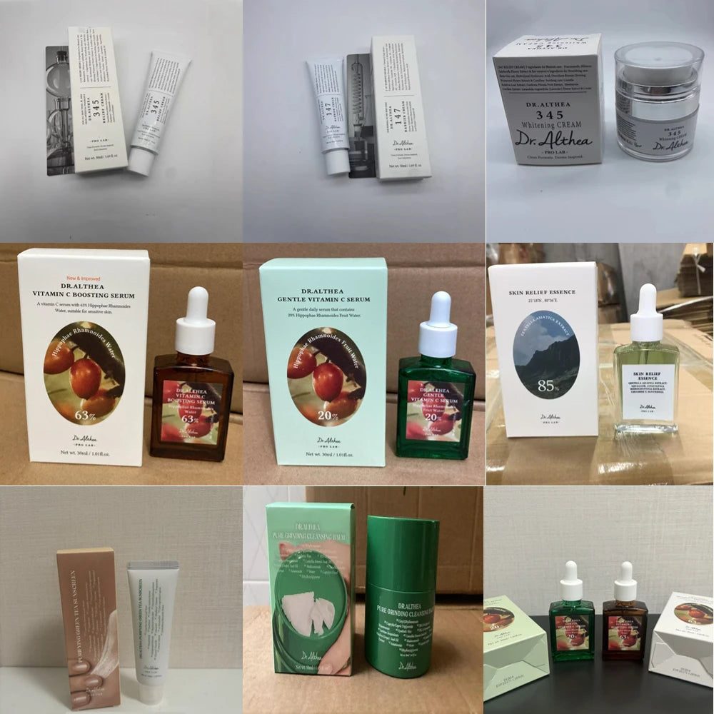 Korean Skin Care -  Intensive Repair 345 Relief Cream, Cleansing Balm