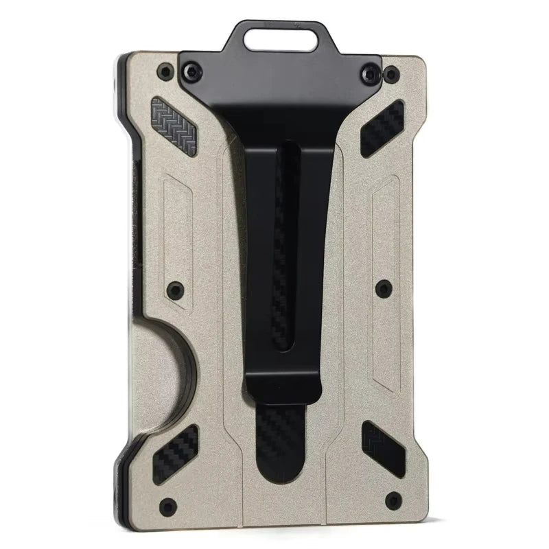 Minimalist Wallet for Men- Slim Aluminum, RFID Blocking
