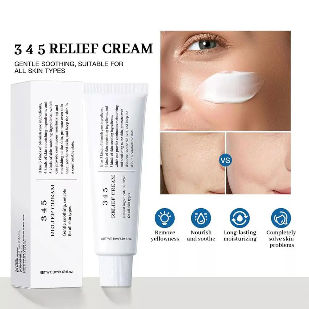 Korean Skin Care -  Intensive Repair 345 Relief Cream, Cleansing Balm