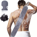 Exfoliating Body Scrubber Set - Includes Back Scrubber, Bath Glove And Shower Bath Sponge