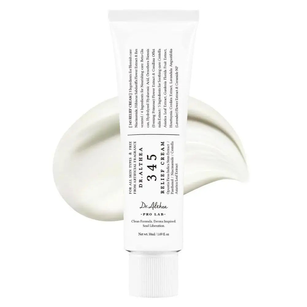 Korean Skin Care -  Intensive Repair 345 Relief Cream, Cleansing Balm