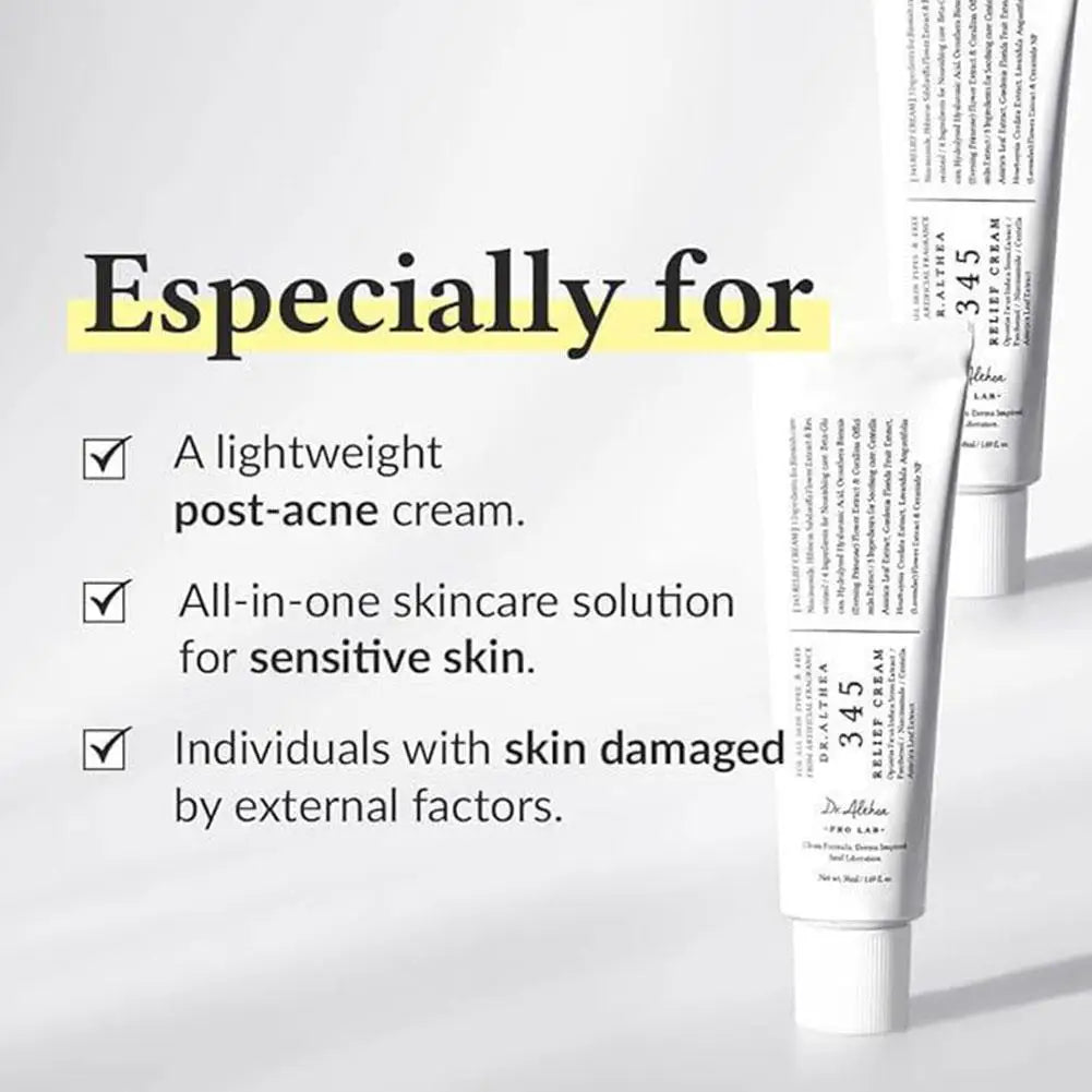 Korean Skin Care -  Intensive Repair 345 Relief Cream, Cleansing Balm