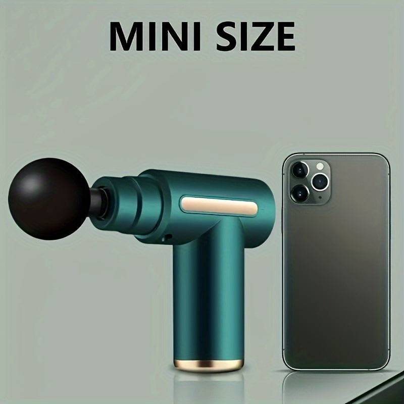 Portable Massage Gun, 4 Heads And 6 Speed Settings
